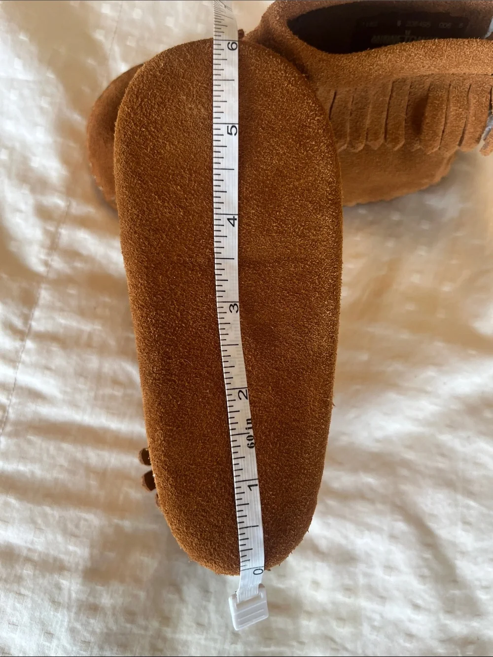 NWOB Minnetonka Back Flap Bootie | Baby Size 6 | Brown